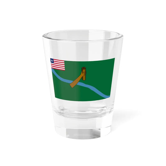 Flag of Lofa County (Liberia) Shot Glass 1.5oz 1.5oz - Go Mug Yourself