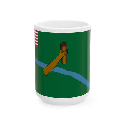 Flag of Lofa County (Liberia) White Coffee Mug 15oz - Go Mug Yourself