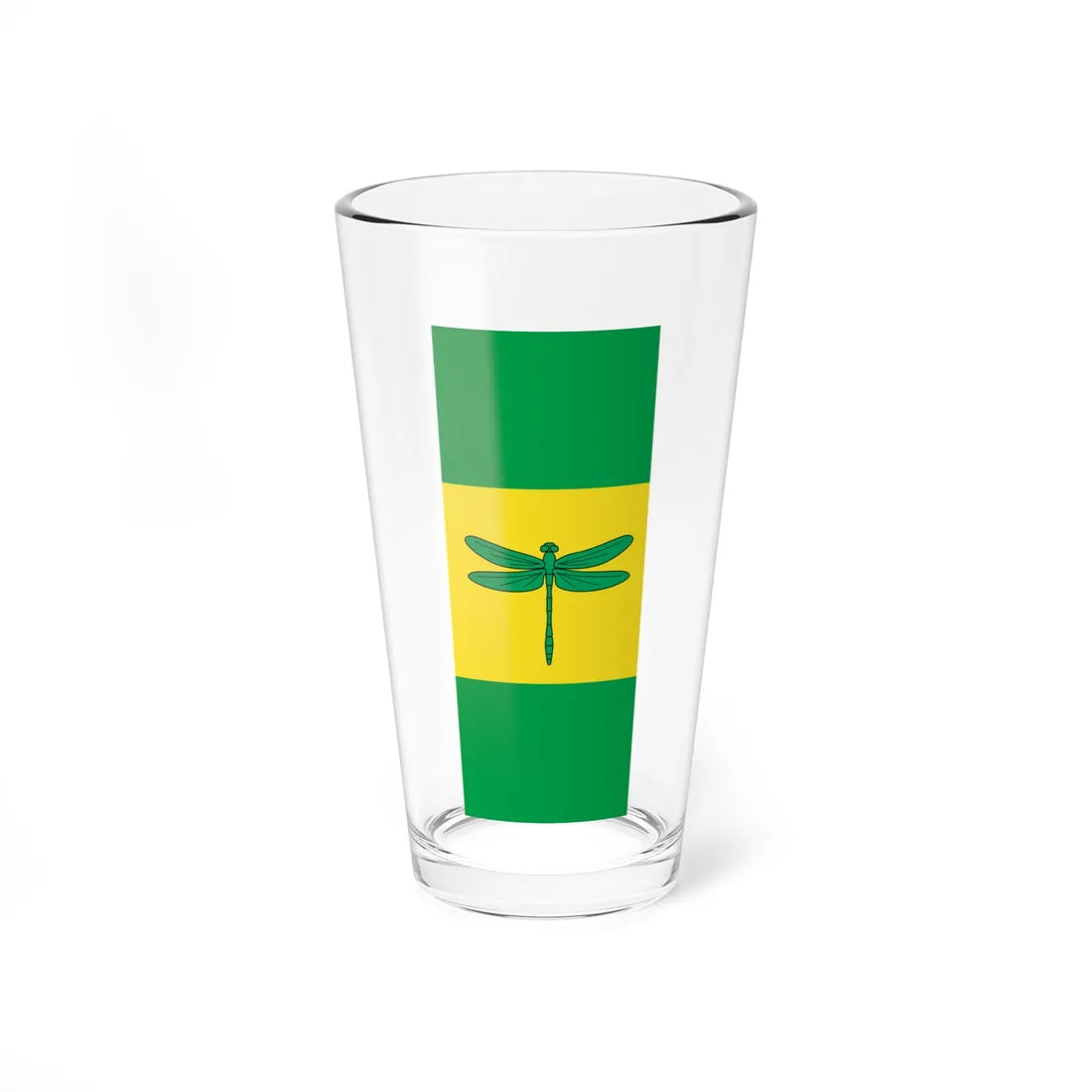 Flag of Log-Dragomer vertical (Slovenia) Pint Glass 16oz 16oz - Go Mug Yourself