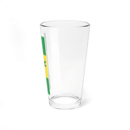 Flag of Log-Dragomer vertical (Slovenia) Pint Glass 16oz - Go Mug Yourself