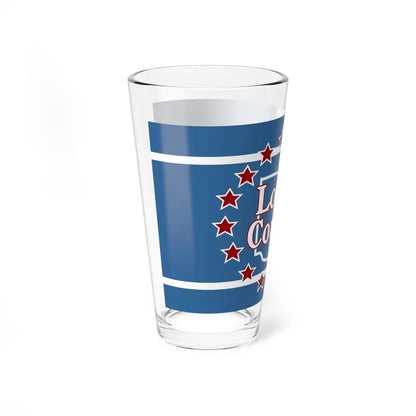 Flag of Logan County Ohio (United States) Pint Glass 16oz - Go Mug Yourself