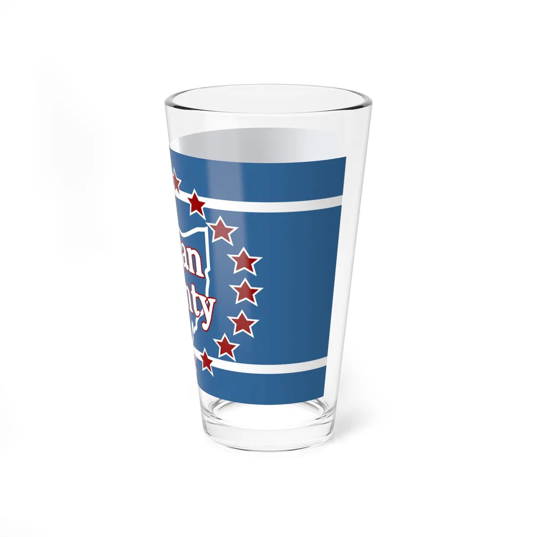 Flag of Logan County Ohio (United States) Pint Glass 16oz - Go Mug Yourself