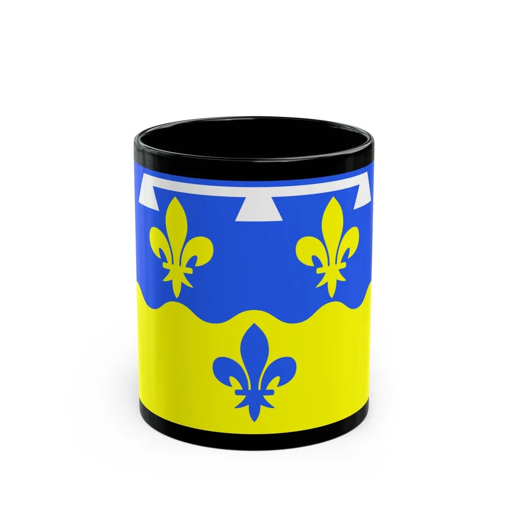 Flag of Loir et Cher France - Black Coffee Mug-11oz-Go Mug Yourself