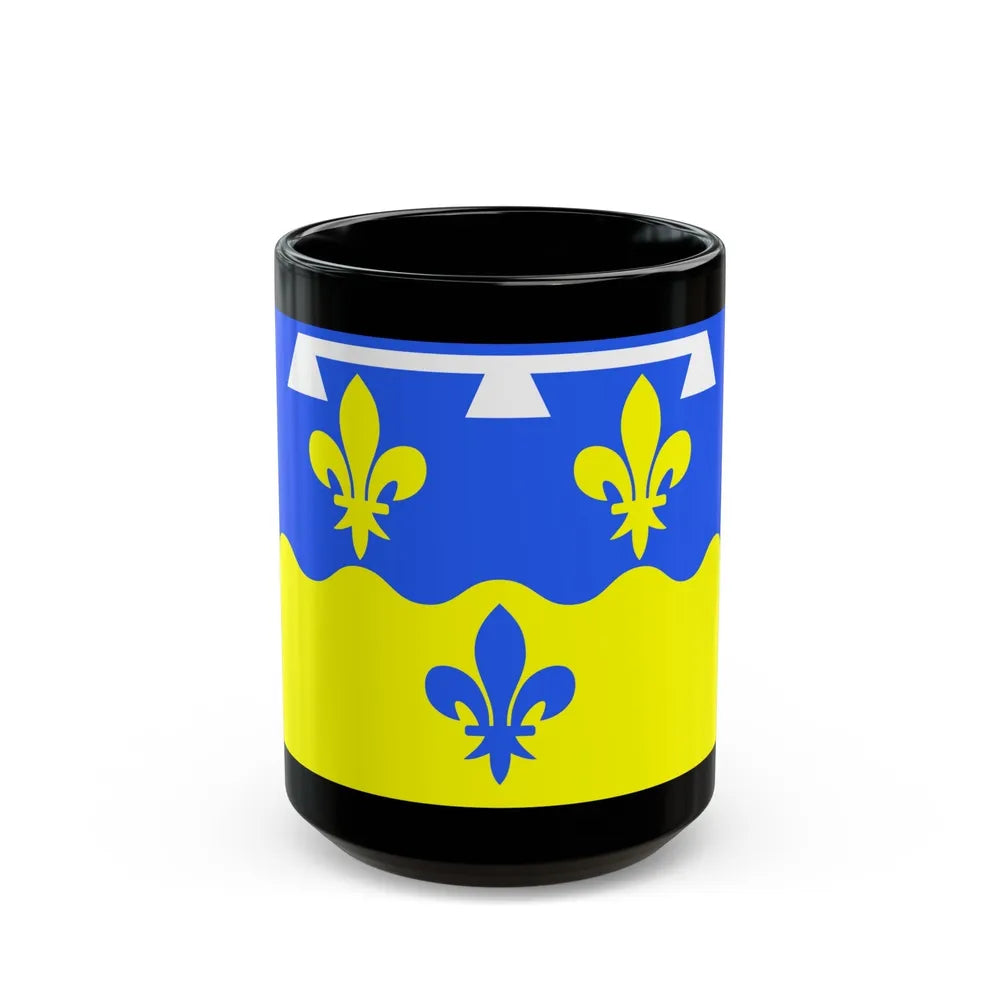 Flag of Loir et Cher France - Black Coffee Mug-15oz-Go Mug Yourself