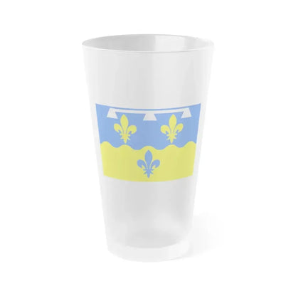 Flag of Loir et Cher France - Frosted Pint Glass 16oz 16oz Frosted - Go Mug Yourself