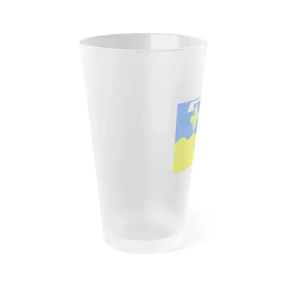 Flag of Loir et Cher France - Frosted Pint Glass 16oz - Go Mug Yourself