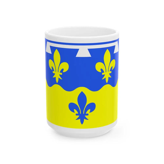 Flag of Loir et Cher France - White Coffee Mug-15oz-Go Mug Yourself