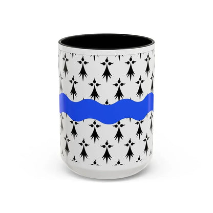 Flag of Loire Atlantique France 2 - Accent Coffee Mug 15oz Black - Go Mug Yourself