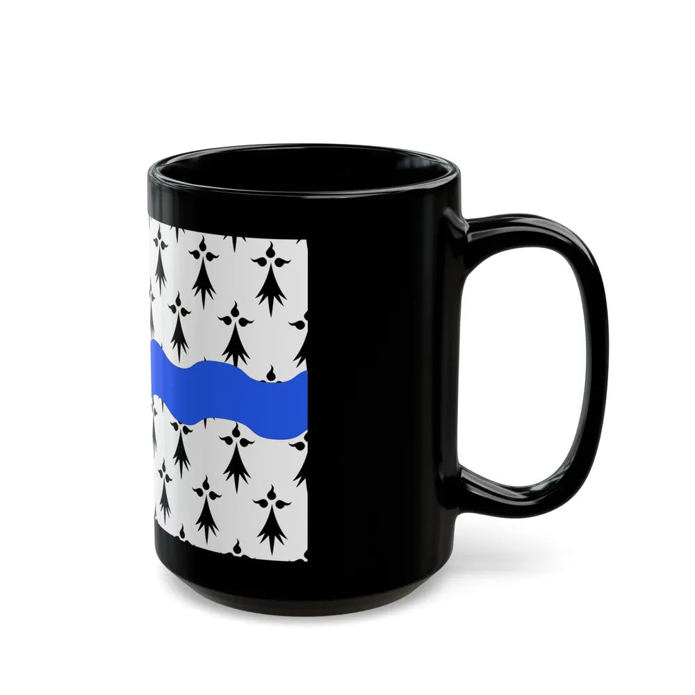 Flag of Loire Atlantique France 2 - Black Coffee Mug-Go Mug Yourself