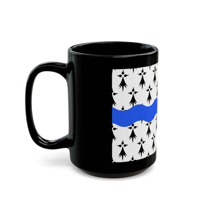 Flag of Loire Atlantique France 2 - Black Coffee Mug-Go Mug Yourself