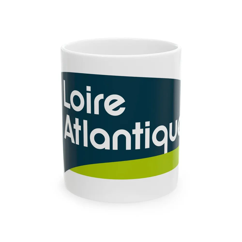 Flag of Loire Atlantique France - White Coffee Mug-11oz-Go Mug Yourself