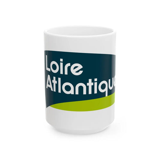 Flag of Loire Atlantique France - White Coffee Mug-15oz-Go Mug Yourself