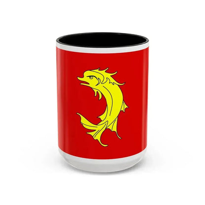 Flag of Loire France 2 - Accent Coffee Mug 15oz Black - Go Mug Yourself
