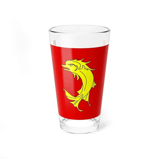 Flag of Loire France 2 - Pint Glass 16oz 16oz - Go Mug Yourself