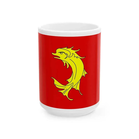 Flag of Loire France 2 - White Coffee Mug 15oz - Go Mug Yourself