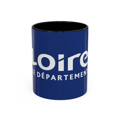 Flag of Loire France - Accent Coffee Mug 11oz Black - Go Mug Yourself
