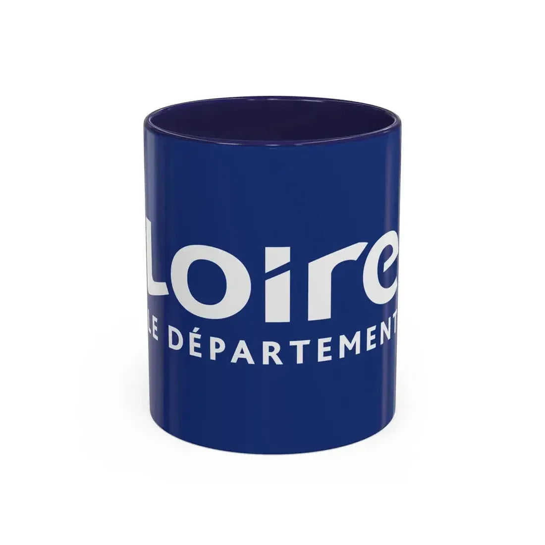 Flag of Loire France - Accent Coffee Mug 11oz Navy - Go Mug Yourself