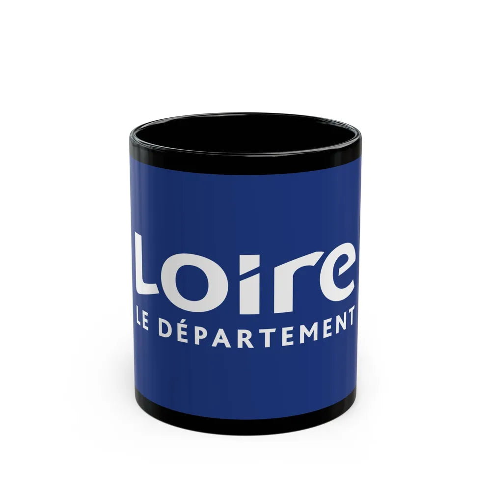 Flag of Loire France - Black Coffee Mug-11oz-Go Mug Yourself