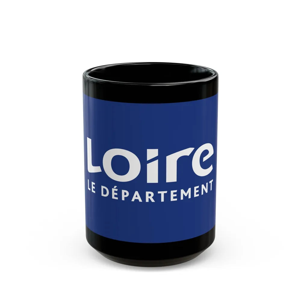 Flag of Loire France - Black Coffee Mug-15oz-Go Mug Yourself