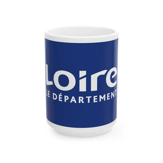 Flag of Loire France - White Coffee Mug-15oz-Go Mug Yourself