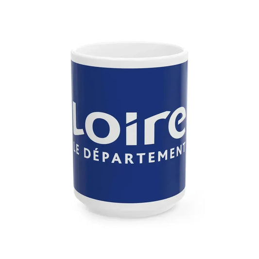 Flag of Loire France - White Coffee Mug 15oz - Go Mug Yourself