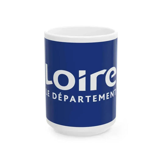 Flag of Loire France - White Coffee Mug 15oz - Go Mug Yourself