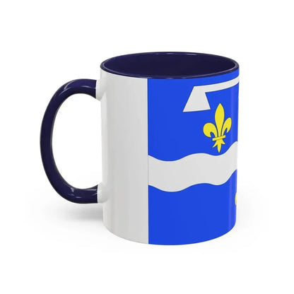 Flag of Loiret France 2 - Accent Coffee Mug - Go Mug Yourself