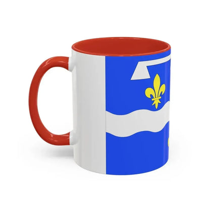 Flag of Loiret France 2 - Accent Coffee Mug - Go Mug Yourself