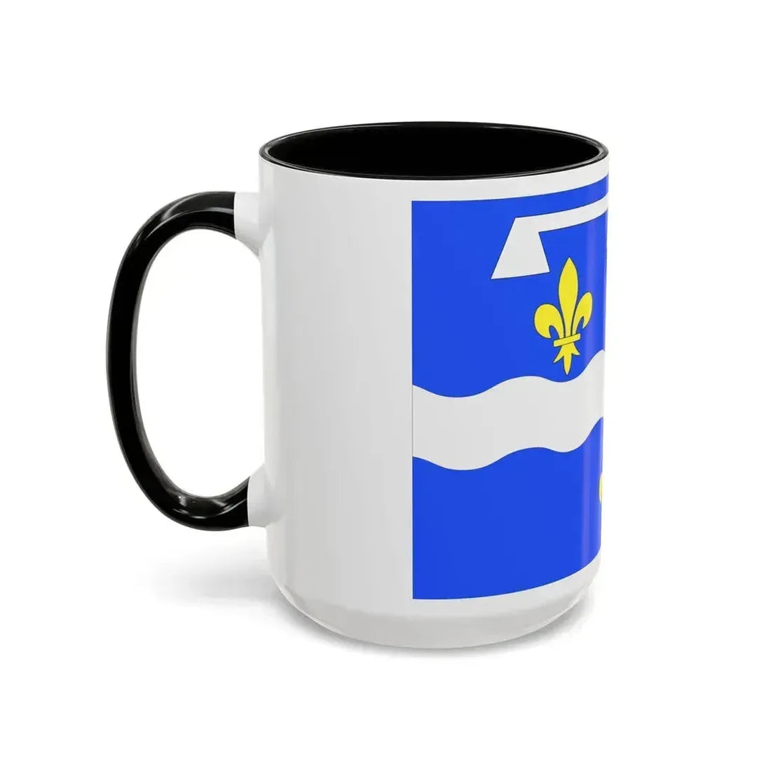 Flag of Loiret France 2 - Accent Coffee Mug - Go Mug Yourself
