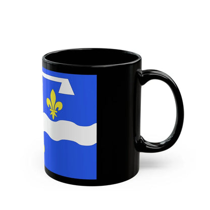 Flag of Loiret France 2 - Black Coffee Mug-Go Mug Yourself