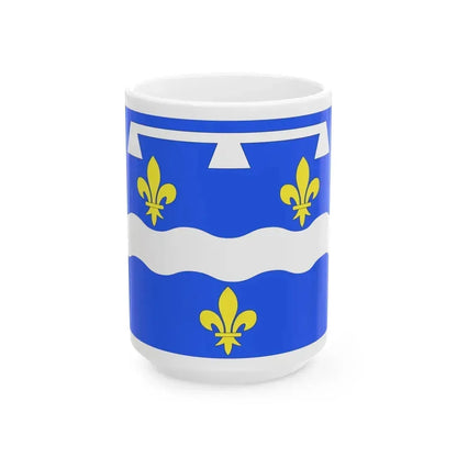 Flag of Loiret France 2 - White Coffee Mug - Go Mug Yourself
