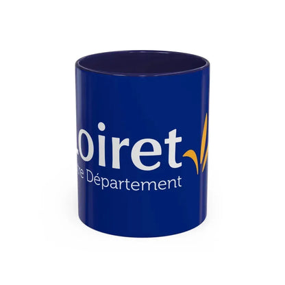 Flag of Loiret France - Accent Coffee Mug 11oz Navy - Go Mug Yourself