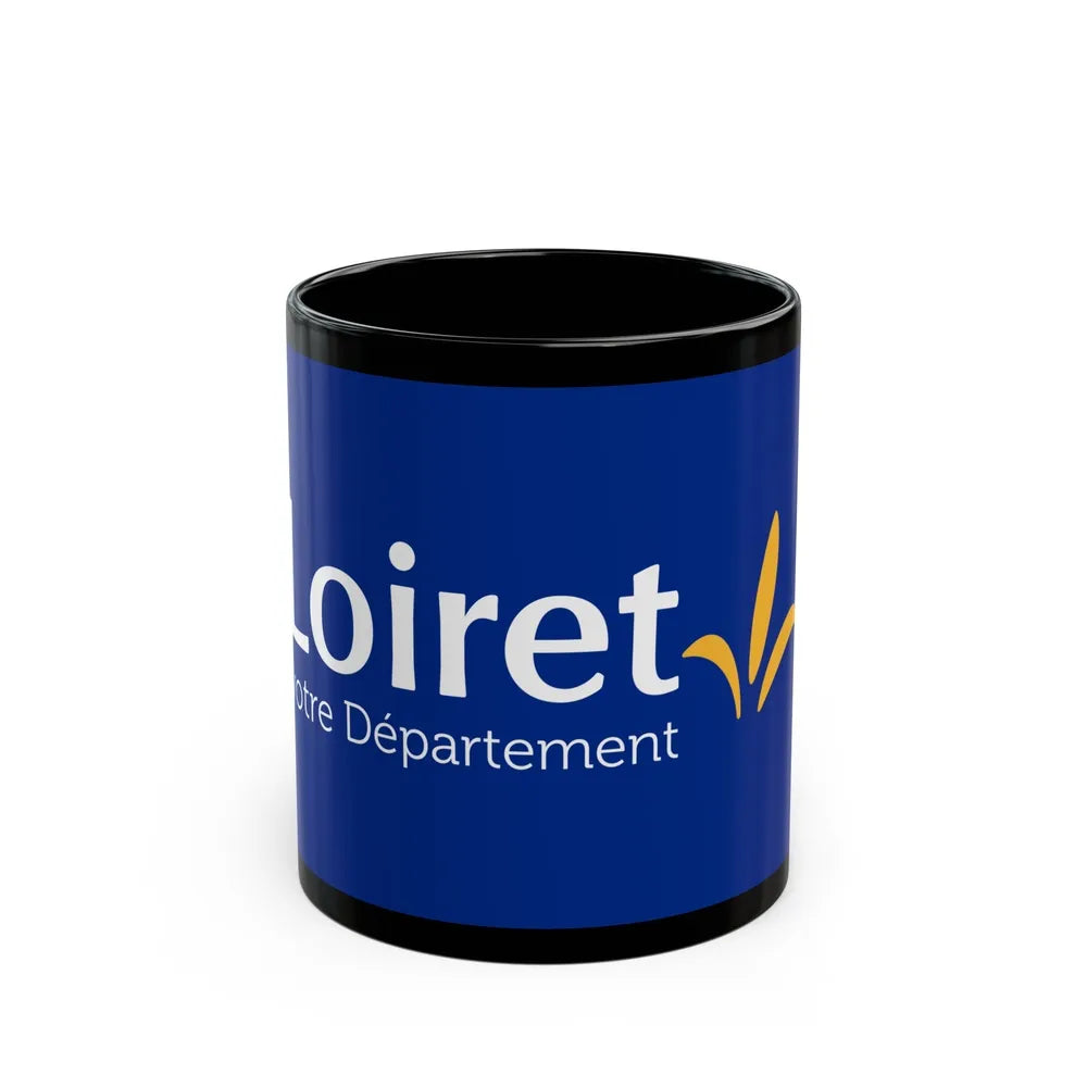 Flag of Loiret France - Black Coffee Mug-11oz-Go Mug Yourself