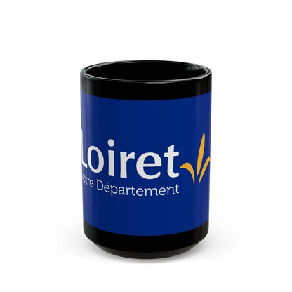 Flag of Loiret France - Black Coffee Mug-15oz-Go Mug Yourself