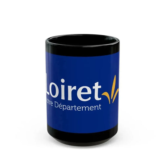 Flag of Loiret France - Black Coffee Mug 15oz - Go Mug Yourself