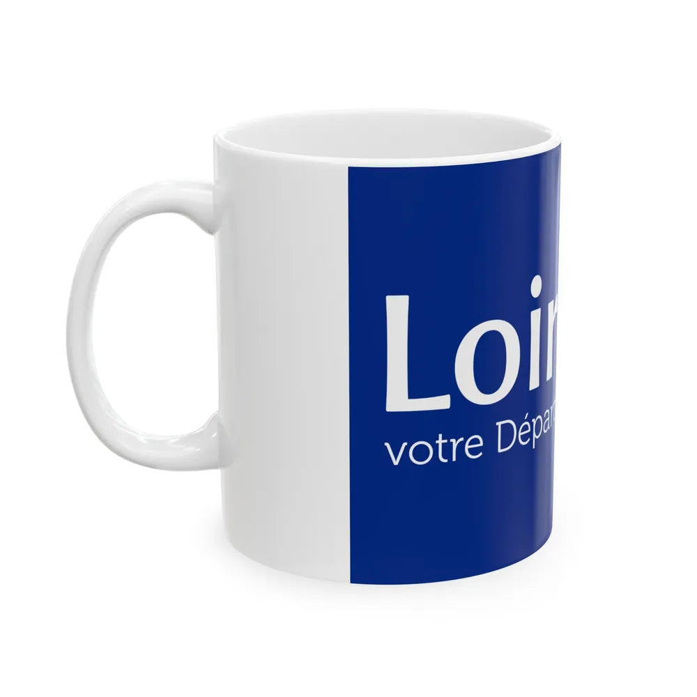 Flag of Loiret France - White Coffee Mug-Go Mug Yourself