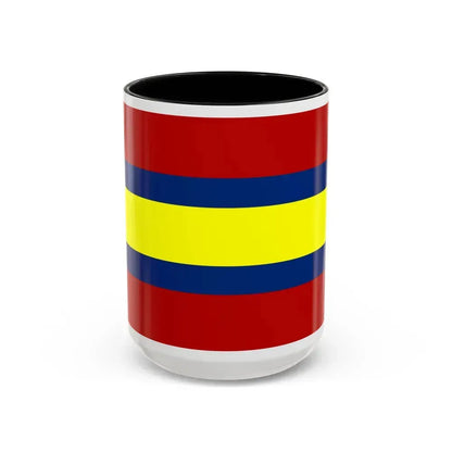 Flag of Loja Ecuador - Accent Coffee Mug 15oz Black - Go Mug Yourself