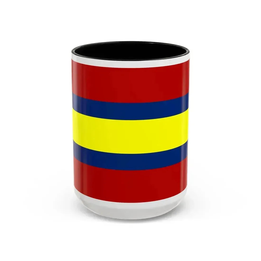 Flag of Loja Ecuador - Accent Coffee Mug 15oz Black - Go Mug Yourself