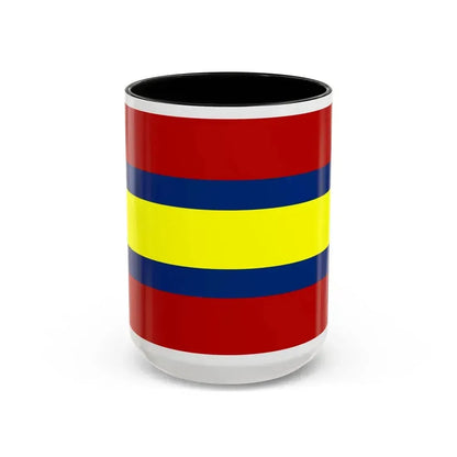 Flag of Loja Ecuador - Accent Coffee Mug 15oz Black - Go Mug Yourself