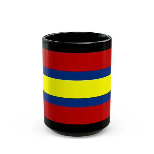 Flag of Loja Ecuador - Black Coffee Mug-15oz-Go Mug Yourself