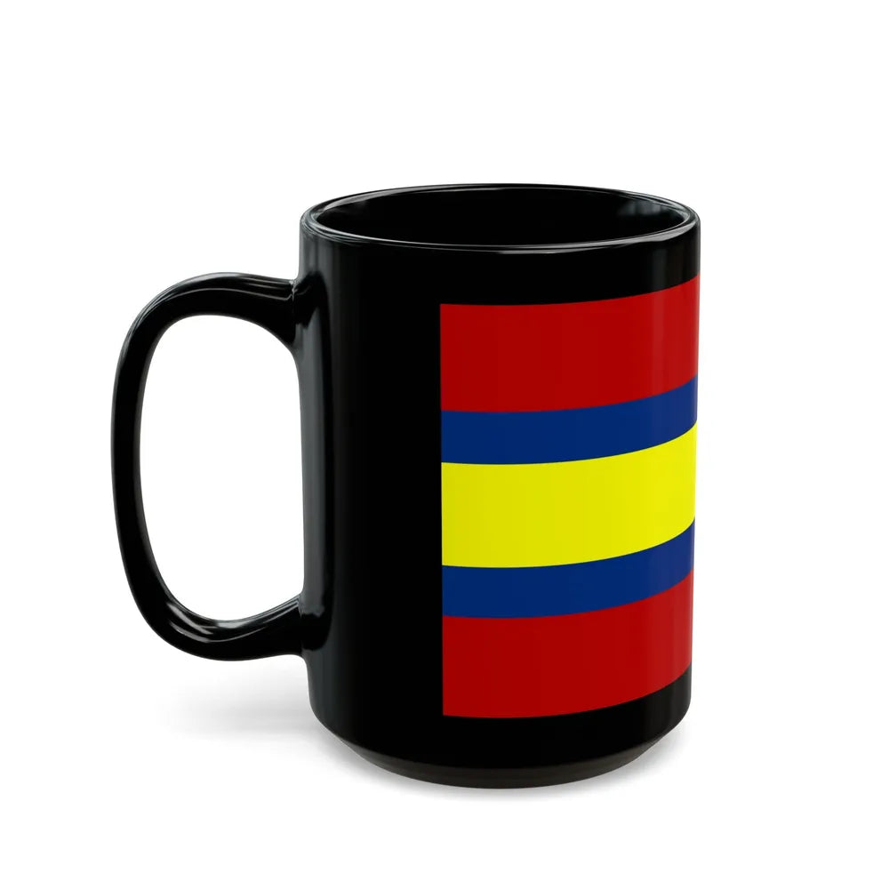 Flag of Loja Ecuador - Black Coffee Mug-Go Mug Yourself