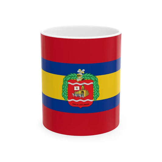 Flag of Loja Ecuador (Ecuador) White Coffee Mug 11oz - Go Mug Yourself