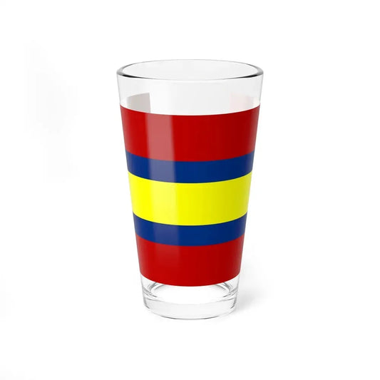 Flag of Loja Ecuador - Pint Glass 16oz 16oz - Go Mug Yourself