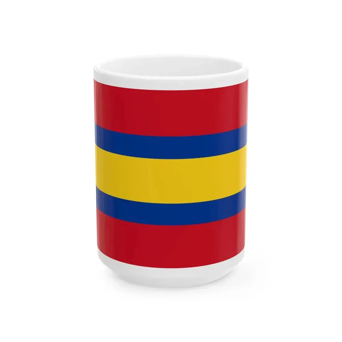Flag of Loja (Ecuador) White Coffee Mug 15oz - Go Mug Yourself