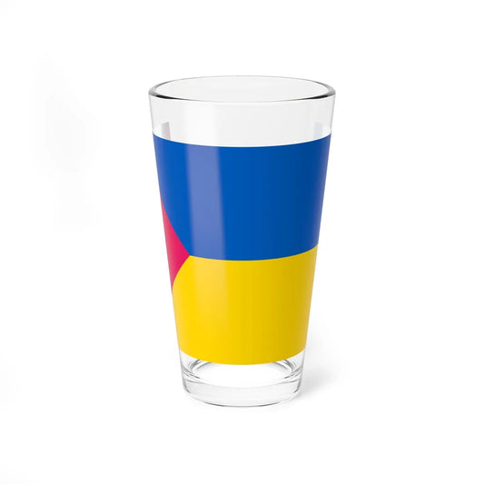 Flag of Lokhvytsia raion (Ukraine) Pint Glass 16oz 16oz - Go Mug Yourself