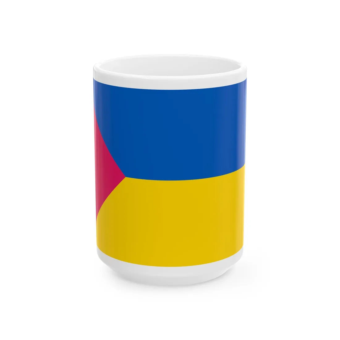 Flag of Lokhvytsia raion (Ukraine) White Coffee Mug 15oz - Go Mug Yourself