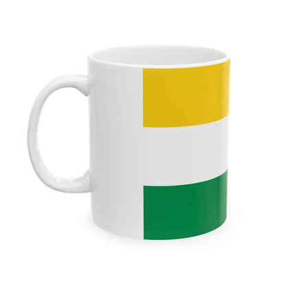 Flag of Lomas de Sargentillo (Ecuador) White Coffee Mug - Go Mug Yourself