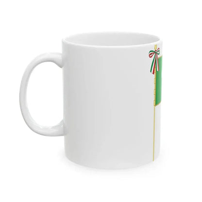 Flag of Lombardy Complete (Italy) White Coffee Mug - Go Mug Yourself