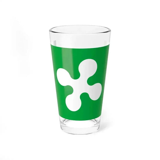 Flag of Lombardy Italy - Pint Glass 16oz 16oz - Go Mug Yourself