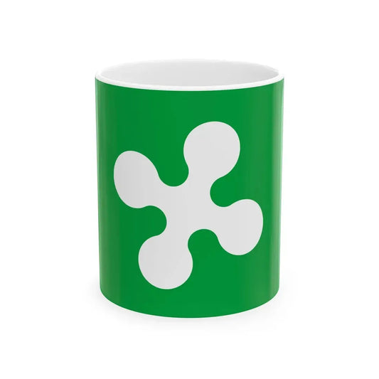 Flag of Lombardy (Italy) White Coffee Mug 11oz - Go Mug Yourself
